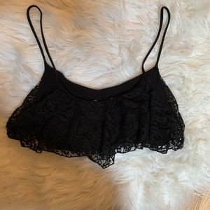 Super cute black crop top